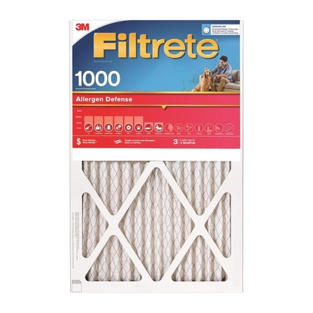 3M Filtrete 12 in. W X 24 in. H X 1 in. D Polyester 11 MERV Pleated Allergen Air Filter 9820DC-6